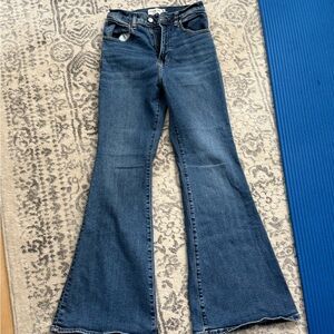 Abercrombie & Fitch Medium Blue Wide Leg Jeans